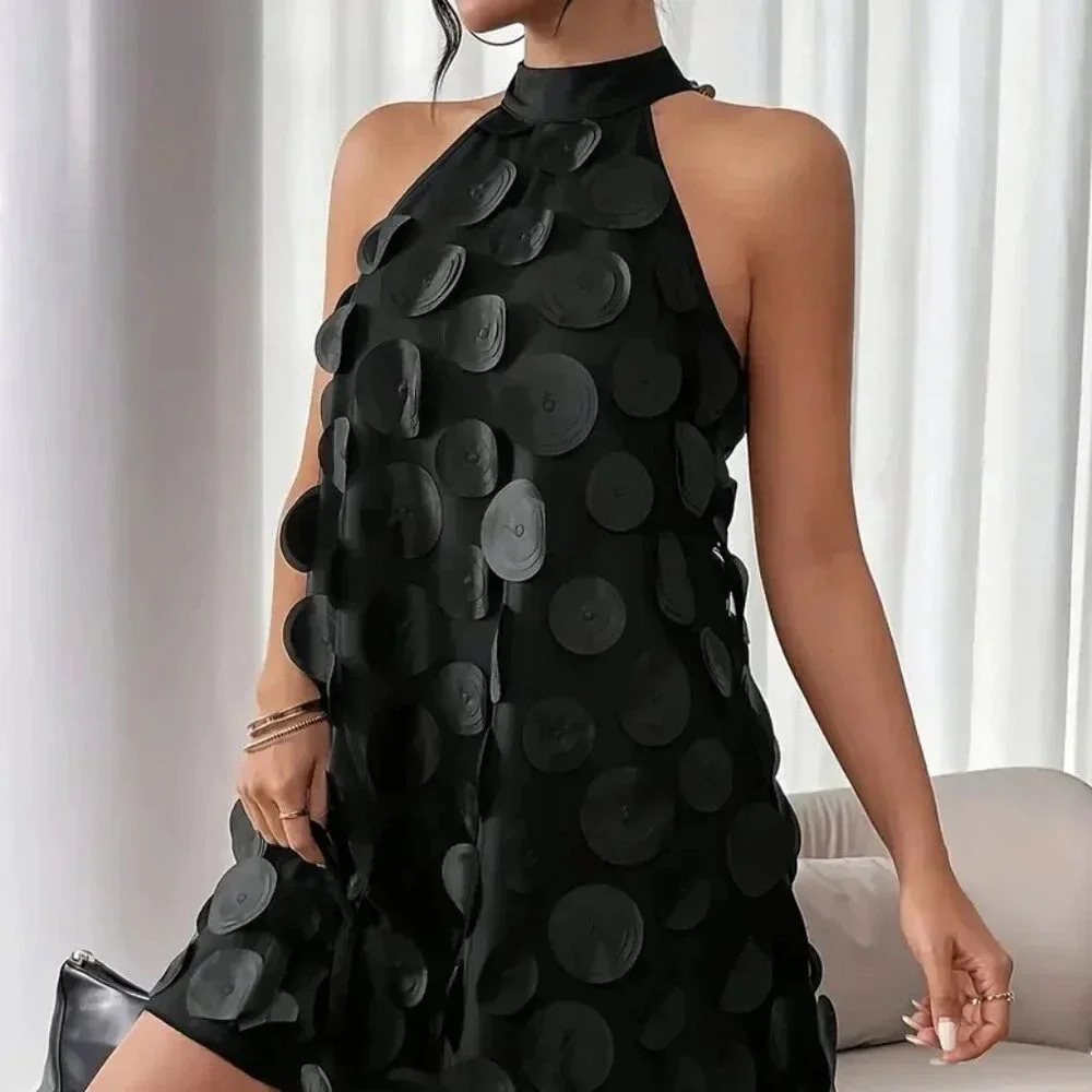 Elegant Halter Neck Dress.  PL